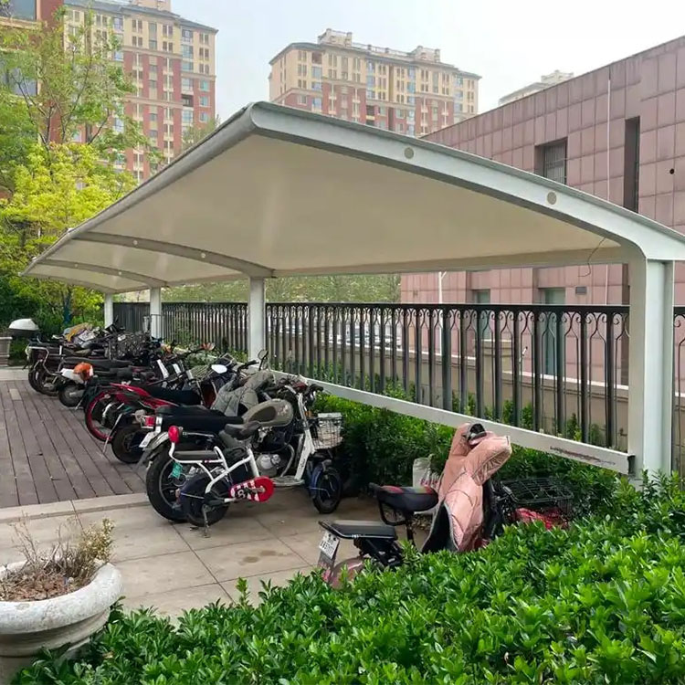 瓜州县膜结构电动车棚